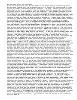 Eseja 'We Fear what We Do not Understand', 1.