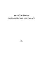 Referāts 'Reklāmas baneru efektivitāte', 1.