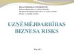 Prezentācija 'Uzņēmējdarbības biznesa risks', 1.