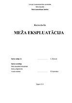 Referāts 'Meža ekspluatācija', 1.