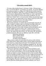 Eseja 'Literatūra manā dzīvē', 1.