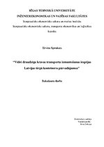 Diplomdarbs 'Videi draudzīga kravas transporta izmantošanas iespējas Latvijas tirgū konteiner', 1.