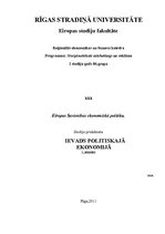 Konspekts 'Eiropas Savienības ekonomiskā politika', 1.