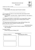 Konspekts 'Pārbaudes darbs latviešu valodā 2.klasei', 1.