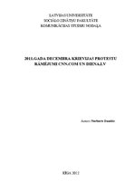Referāts '2011.gada decembra Krievijas protestu rāmējumi cnn.com un diena.lv', 1.