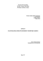 Referāts 'Nacionālisma izpratne moderno teorētiķu darbos', 1.