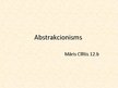 Prezentācija 'Abstrakcionisms', 1.