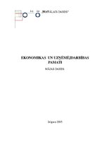 Konspekts 'Ekonomikas pamati', 1.