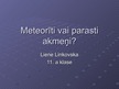 Prezentācija 'Meteorīti', 1.
