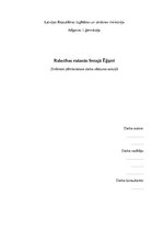 Referāts 'Rakstības rašanās Senajā Ēģiptē', 1.