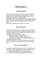 Konspekts 'Bāra glāzes', 1.