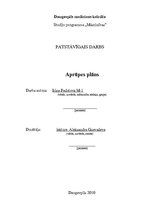 Paraugs 'Aprūpes plāns', 1.