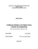 Referāts 'Asinhrono dzinēju ar īsi slēgto rotoru remonts un ekspluatācija', 2.