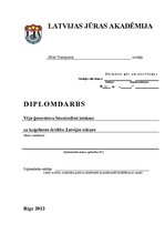 Diplomdarbs 'Vēja ģeneratoru būvniecības ietekme uz kuģošanas drošību Latvijas ūdeņos', 1.