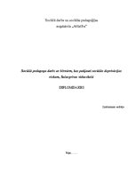 Diplomdarbs 'Sociālā pedagoga darbs ar bērniem, kas pakļauti sociālās deprivācijas riskam Sal', 1.