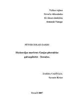 Referāts 'Ekskursijas maršruts Gaujas plostnieku galvaspilsētā - Strenčos', 1.