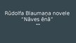 Prezentācija 'Rūdolfa Blaumaņa novele "Nāves ēnā"', 8.