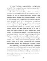 Referāts 'Trafficking in Human Beings', 3.