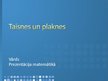 Prezentācija 'Taisnes un plaknes', 1.