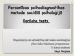 Prezentācija 'Personības psihodiagnostikas metode sociālajā psiholoģijā - Roršaha tests', 1.