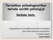 Prezentācija 'Personības psihodiagnostikas metode sociālajā psiholoģijā - Roršaha tests', 1.