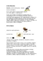 Konspekts 'Mūzika kā putns', 1.