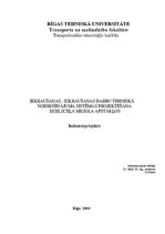Referāts 'Iekraušanas - izkraušanas darbu tehniskā nodrošinājuma sistēmas projektēšana dze', 1.