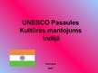 Prezentācija 'UNESCO Pasaules kultūras mantojums Indijā', 1.