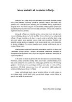 Eseja 'Mans viedoklis, kā ierobežot inflāciju', 1.