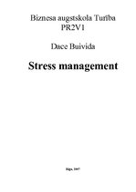 Referāts 'Stress Management', 1.