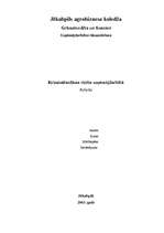 Referāts 'Kriminālsodāma rīcība uzņēmējdarbībā', 1.