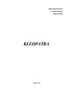 Referāts 'Kleopatra', 1.