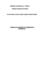 Referāts 'Izmaksu klasifikācija pašizmaksas aprēķinos', 1.