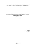 Referāts 'Arteriālā asinsspiediena izmaiņas fizisku slodžu ietekmē', 1.