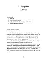 Konspekts 'F.Dostojevskis "Idiots"', 1.