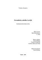 Referāts 'Fotomākslas attīstība Latvijā', 1.