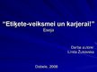 Prezentācija 'Etiķete - veiksmei un karjerai', 1.