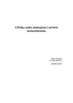 Referāts 'Cilvēka mūža atainojums latviešu tautasdziesmās', 1.