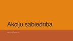Prezentācija 'Akciju sabiedrības', 1.