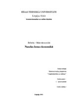 Referāts 'Naudas loma ekonomikā', 1.