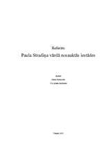 Referāts 'Paula Stradiņa vārdā nosauktās iestādes', 1.