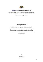 Konspekts 'Urbšanas automāta modernizācija', 1.