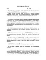 Paraugs 'Dāvinājuma līgums', 1.