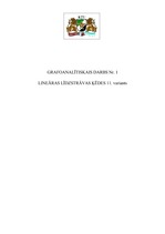 Paraugs 'Lineāras līdzstrāvas ķēdes', 1.