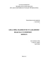 Referāts 'Lielā mēra skaidrojumi un laikabiedru reakcija uz epidēmiju', 1.