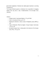 Konspekts '"Institutions of the Union and Their Competence" European Parliament', 5.