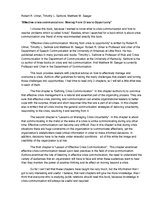 Konspekts 'Effective Crisis Communication: Moving From Crisis to Opportunity', 1.