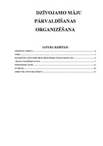 Referāts 'Dzīvojamo māju pārvaldīšanas organizēšana', 1.