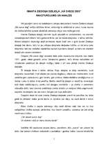 Eseja 'I.Ziedoņa dzejoļa "Kā svece deg" raksturojums un analīze', 1.