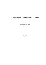 Referāts 'Lauku tūrisma uzņēmums "Vakarvēji"', 1.